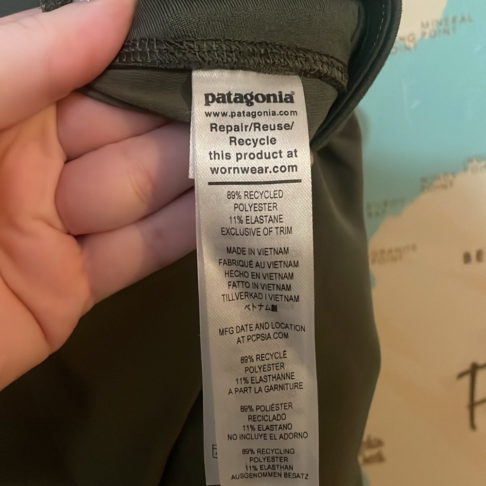 Patagonia Happy Hike Studio Pants - Green 💜 - Picture 10 of 12